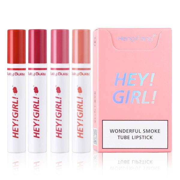 4-in-1 Cigarette Matte Lipstick Set – Long-Lasting & Non-Sticky