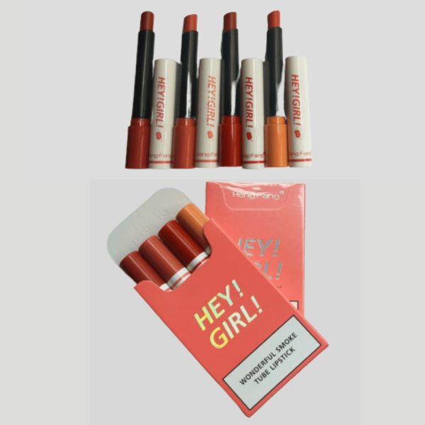 4-in-1 Cigarette Matte Lipstick Set – Long-Lasting & Non-Sticky