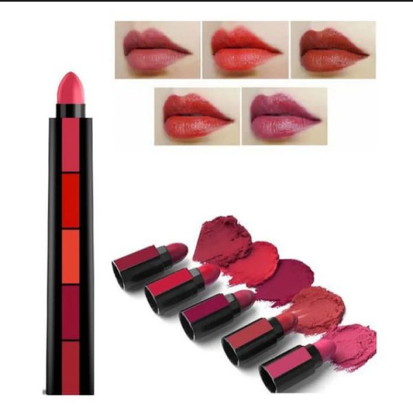 Huda Beauty 5-in-1 Nude Matte Lipsticks – Long Lasting & Waterproof