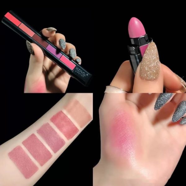 Huda Beauty 5-in-1 Nude Matte Lipsticks – Long Lasting & Waterproof