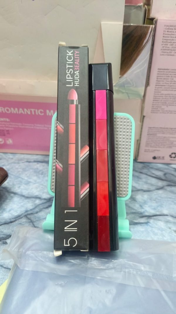 Huda Beauty 5-in-1 Nude Matte Lipsticks – Long Lasting & Waterproof
