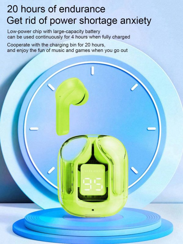 Air 31 Wireless Earbuds – Transparent Case, Type-C, Bluetooth 5.3