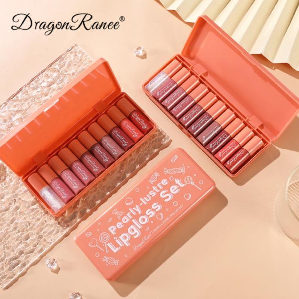 Dragon Ranee 10-Pcs Velvet Matte Lipstick Set – Long Lasting & Waterproof