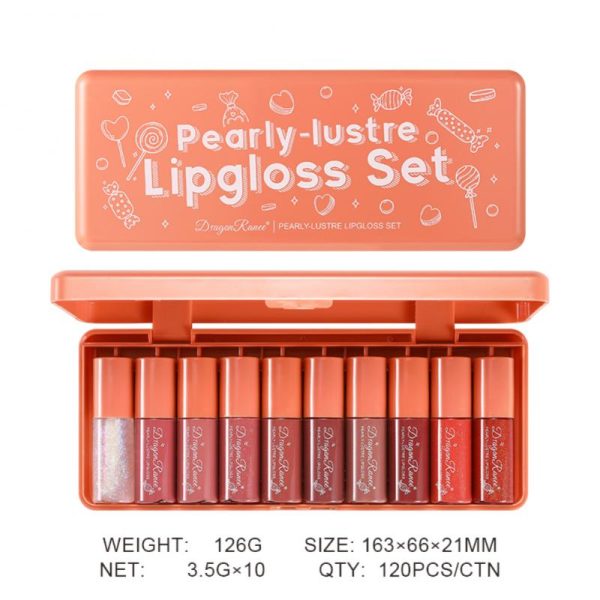 Dragon Ranee 10-Pcs Velvet Matte Lipstick Set – Long Lasting & Waterproof