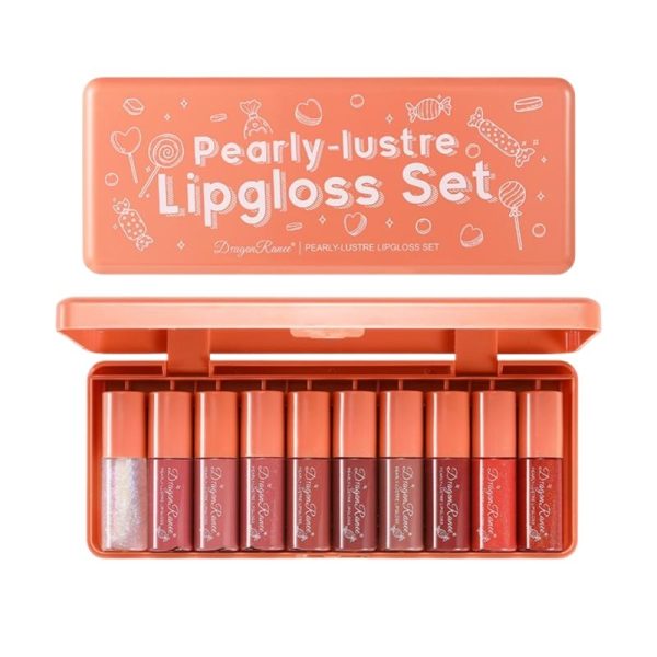 Dragon Ranee 10-Pcs Velvet Matte Lipstick Set – Long Lasting & Waterproof