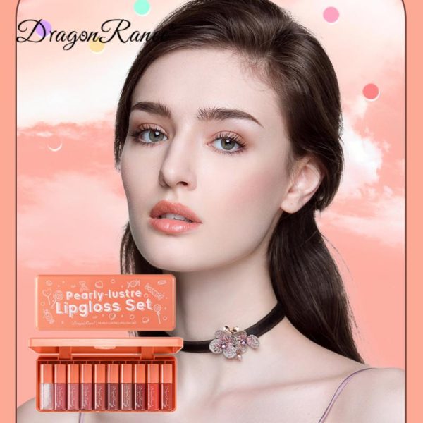 Dragon Ranee 10-Pcs Velvet Matte Lipstick Set – Long Lasting & Waterproof
