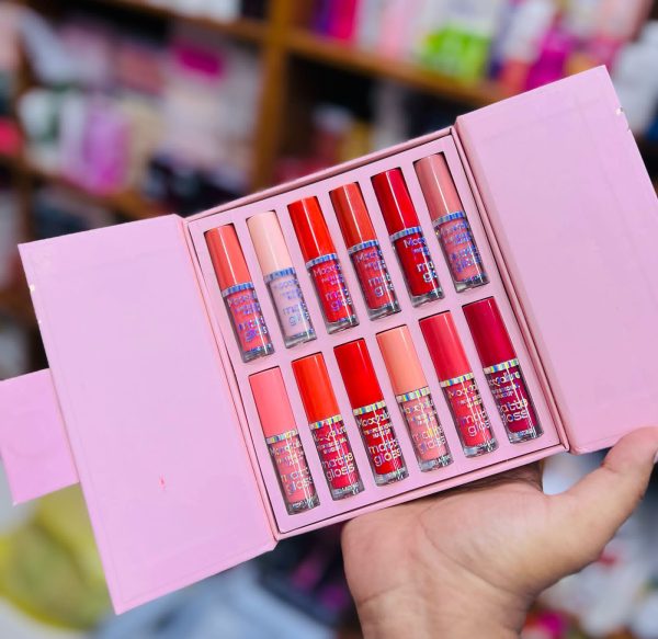 Mocallure 12-Piece Lip Gloss Set – High Pigment, Long-Lasting Shine