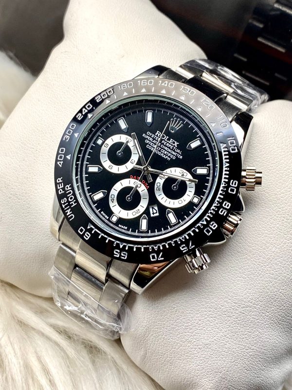 Rolex Daytona Quartz Watch – Stainless Steel Chronograph for Men