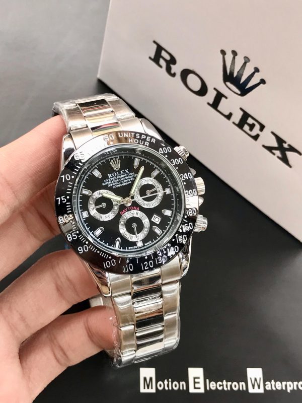 Rolex Daytona Quartz Watch – Stainless Steel Chronograph for Men