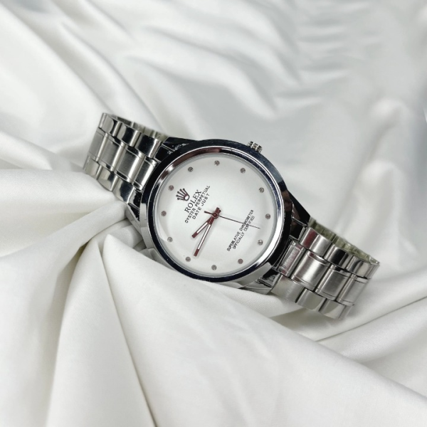 Rolex Men’s Quartz Wrist Watch – Stainless Steel Chain