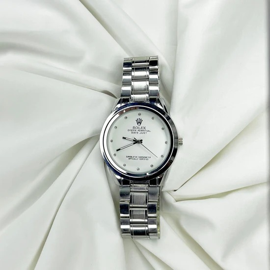 Rolex Men’s Quartz Wrist Watch – Stainless Steel Chain